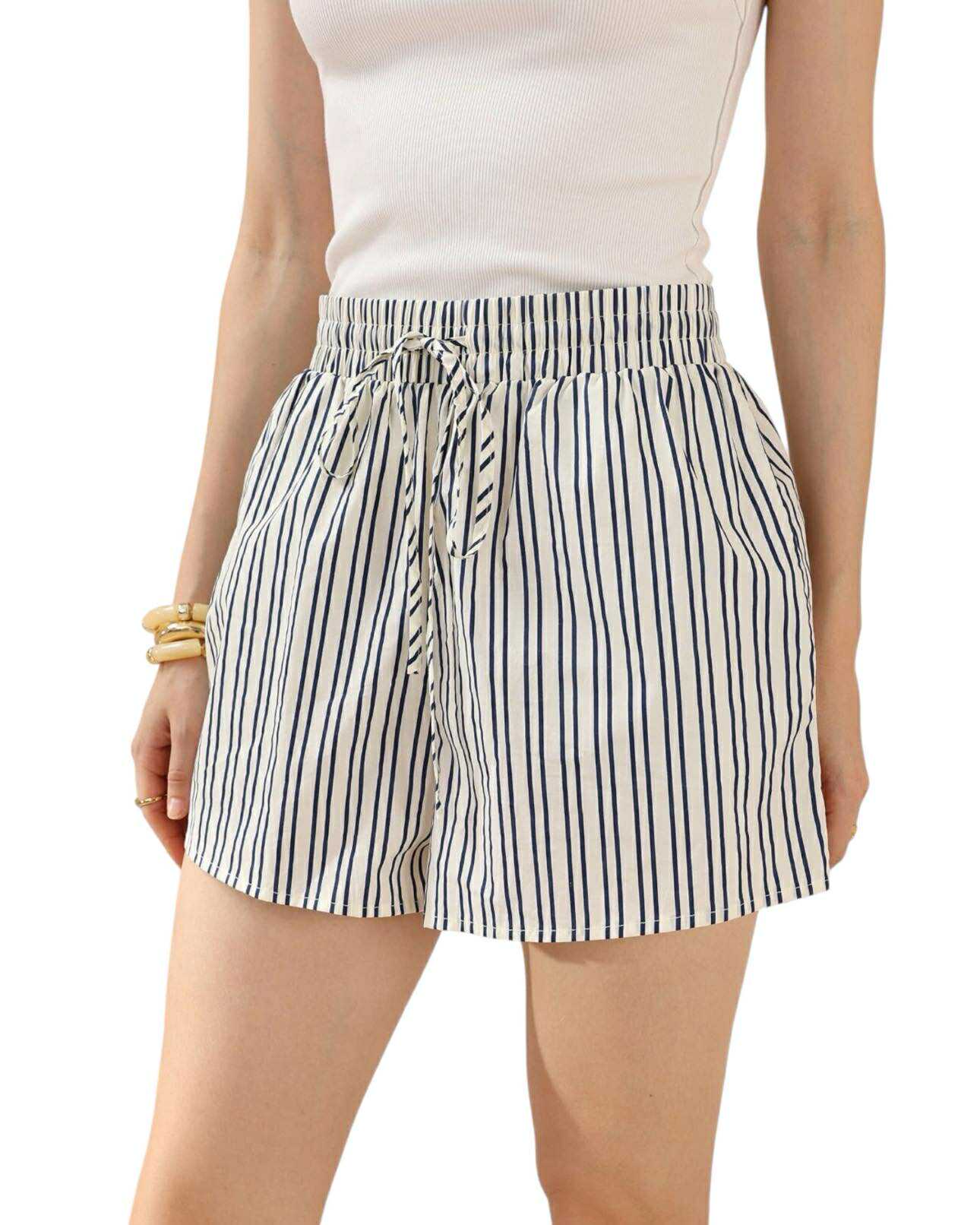 'Callie' Stripe Set - Navy