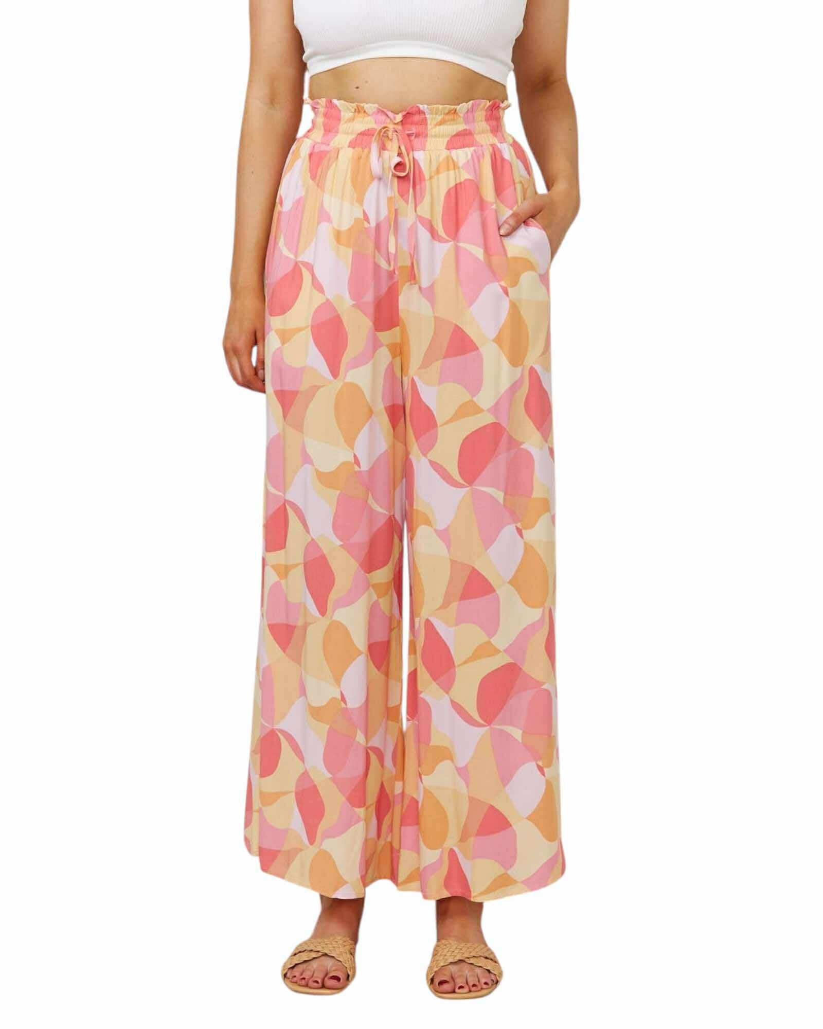 'Katrina' Pant + Tank Set - Pink