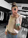 'Isla' Button Down Shirt - Peach