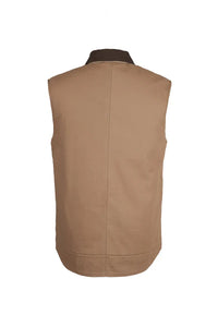 Hard Slog Men's Canvas Vest - Mushroom