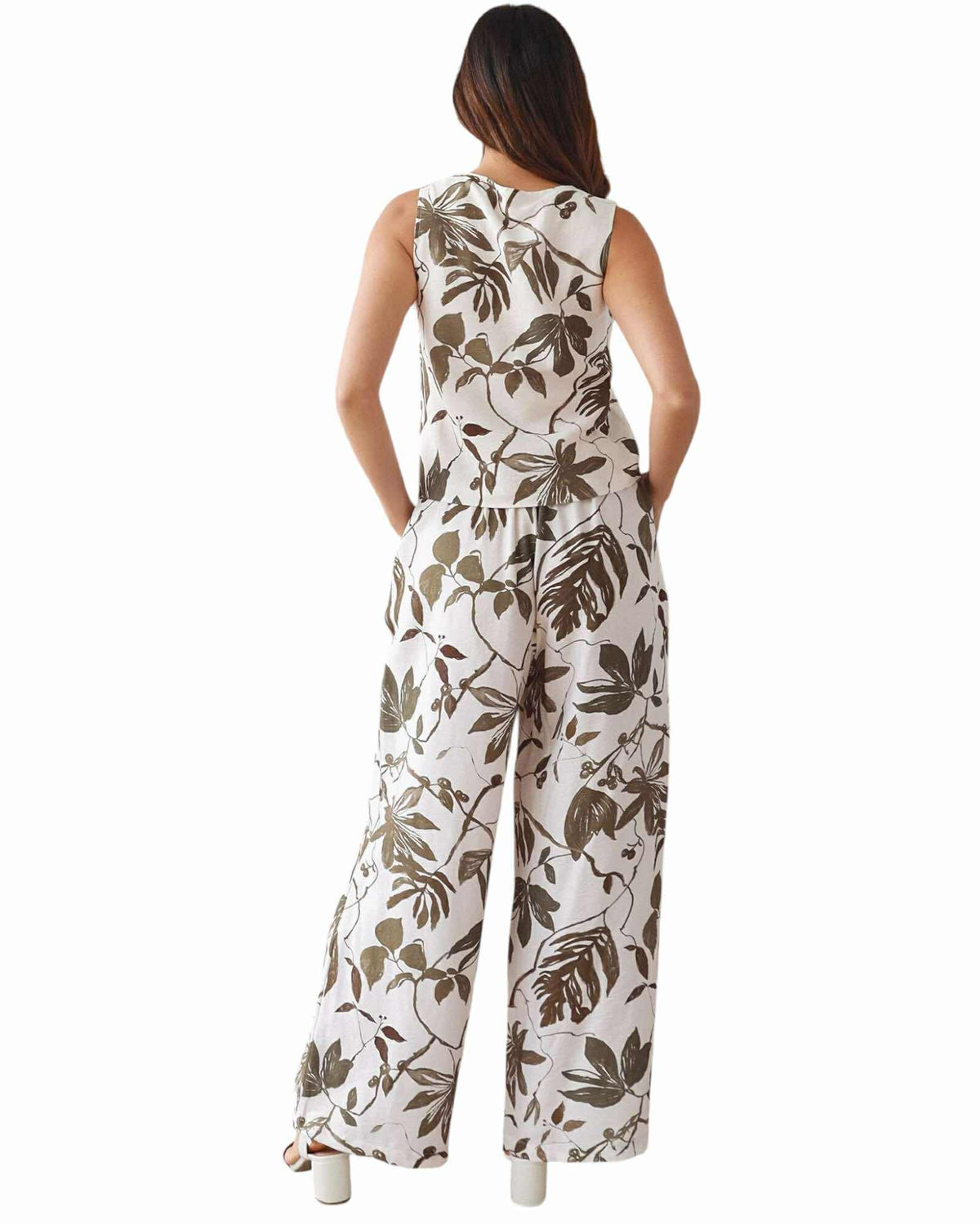 'Claudia' Botanical Pant Set
