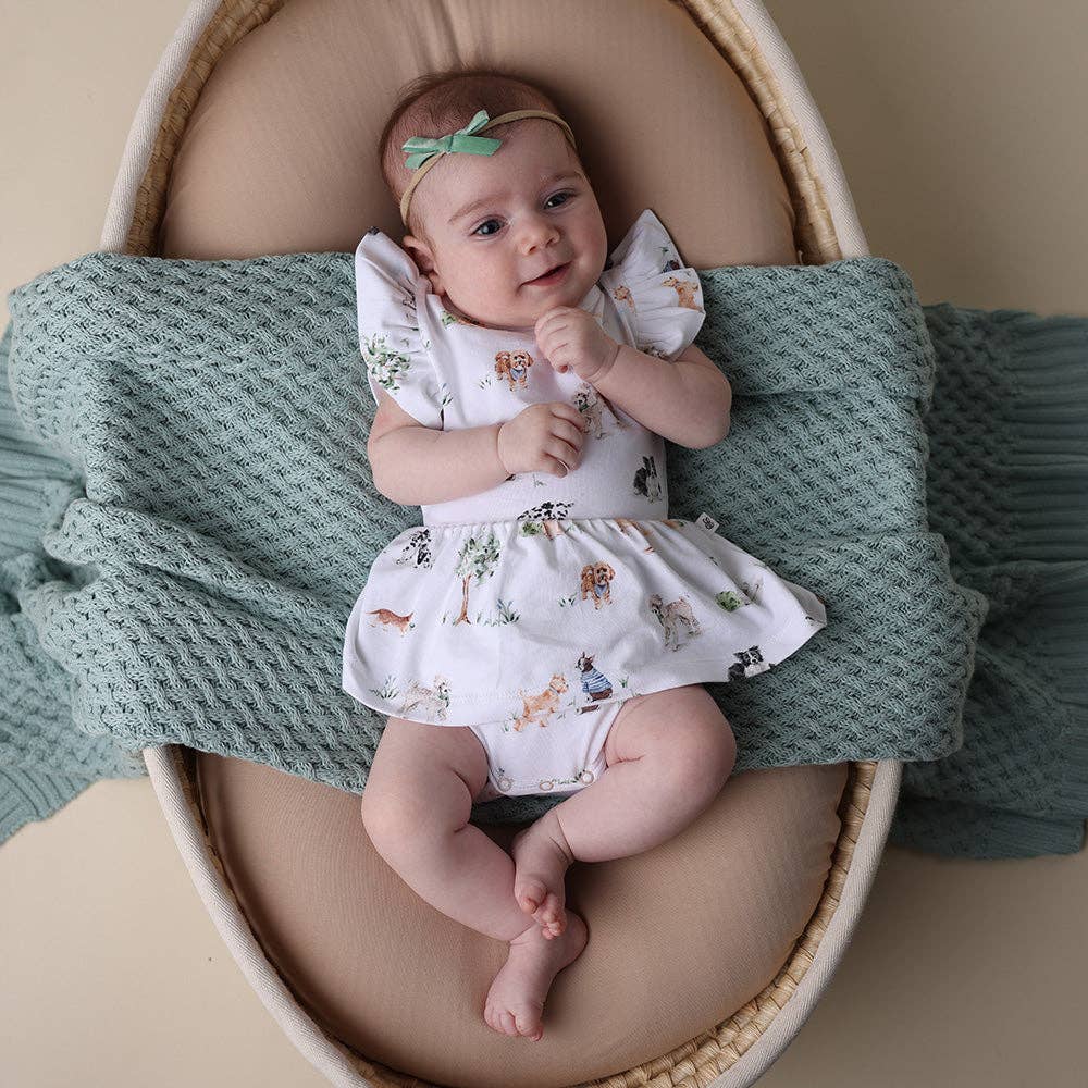 Dog Park Short Sleeve Organic Dress