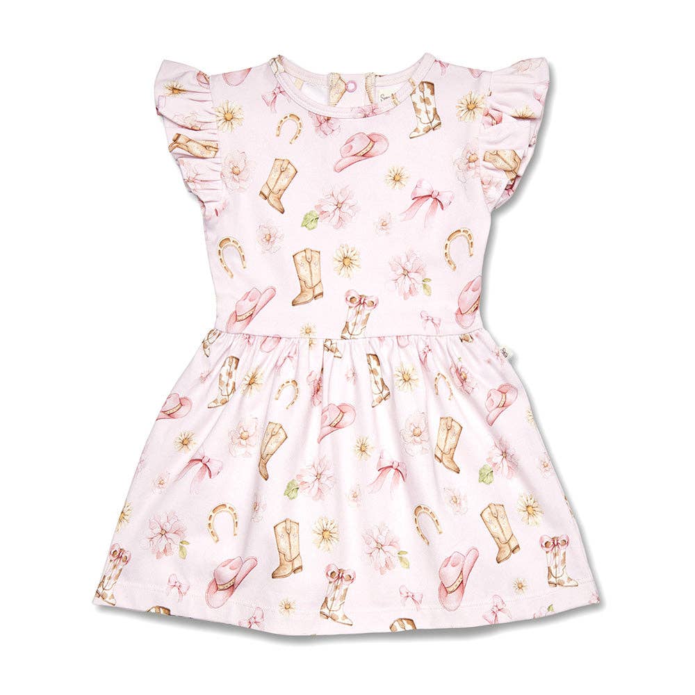 Boots & Bows Short Sleeve Dress