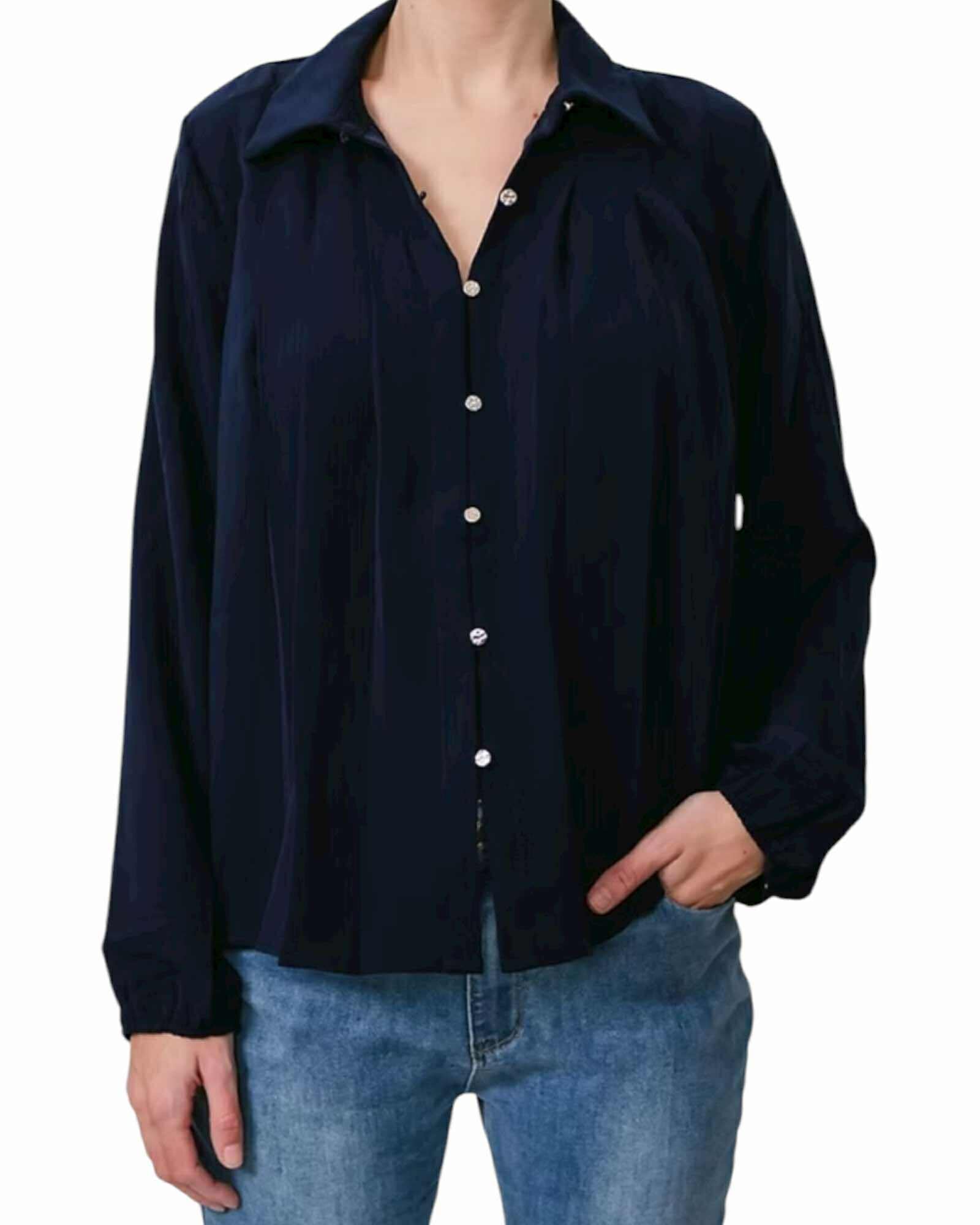 'Shelly' Top - Navy