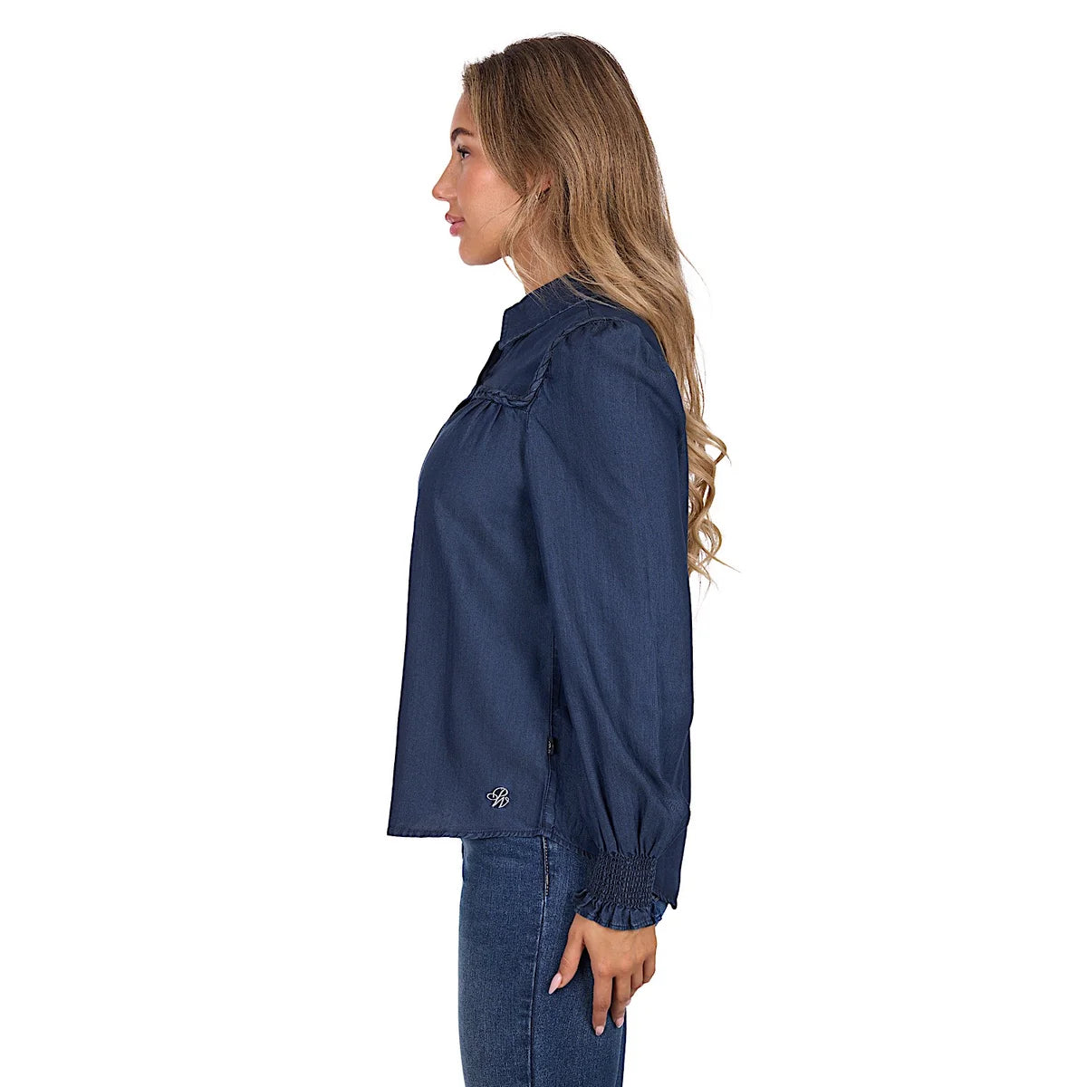 'Daniela' Longsleeve Shirt - Blue