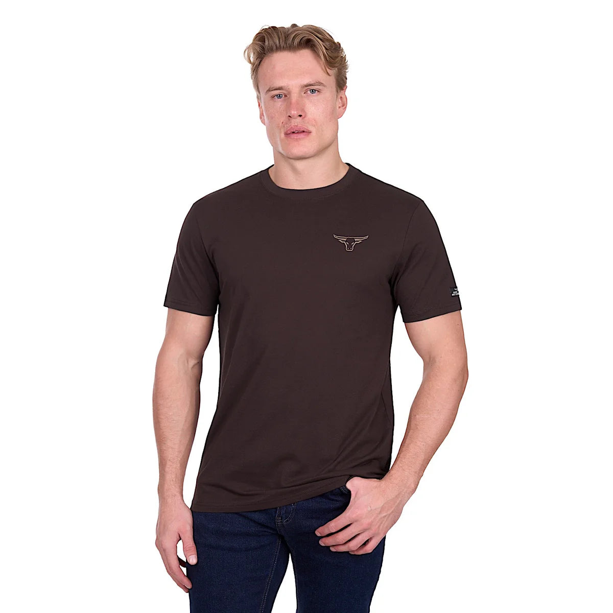 'Rodeo' Short Sleeve Tee - Chocolate