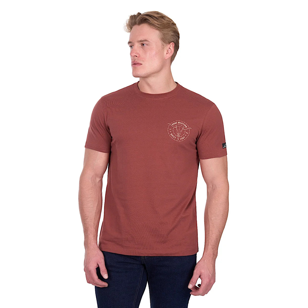 'Walker' Short Sleeve Tee - Rust