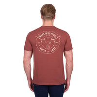 'Walker' Short Sleeve Tee - Rust