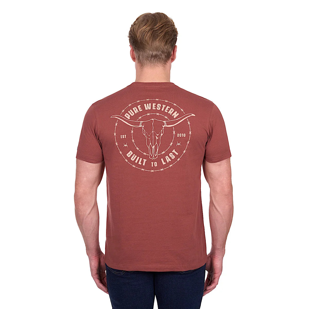 'Walker' Short Sleeve Tee - Rust