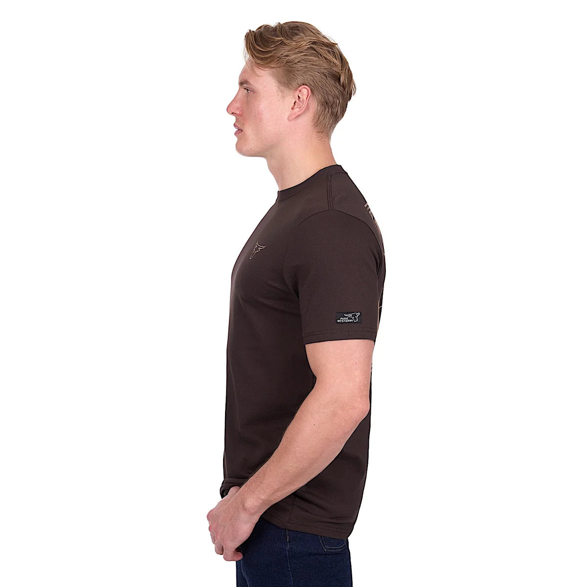 'Rodeo' Short Sleeve Tee - Chocolate