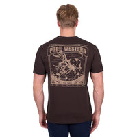'Rodeo' Short Sleeve Tee - Chocolate