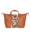 'Outback' Cowhide Weekender Duffle Bag - Tan