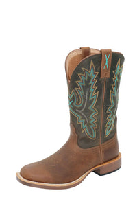 Mens 12 Top Hand Boot - Coffee/Forest