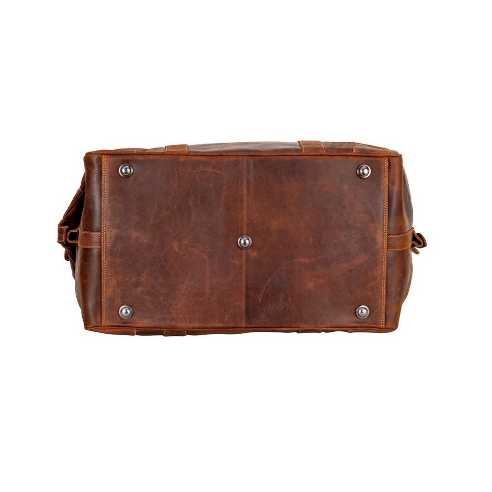 'Christine' Leather Pioneer Weekender Bag - Sandel