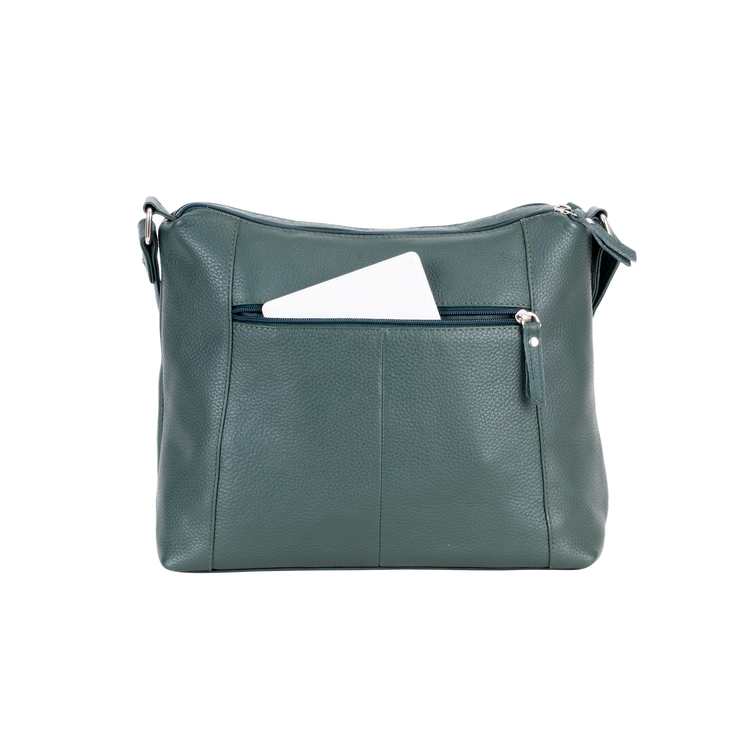 'Savannah' Woven Detail Leather Crossbody Bag – Sea Green