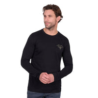 'Evan' Long Sleeve Tee - Black