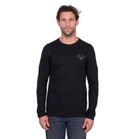 'Evan' Long Sleeve Tee - Black