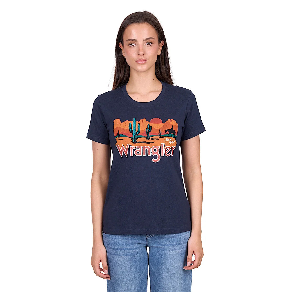 'Natasha' Short Sleeve Tee - Navy