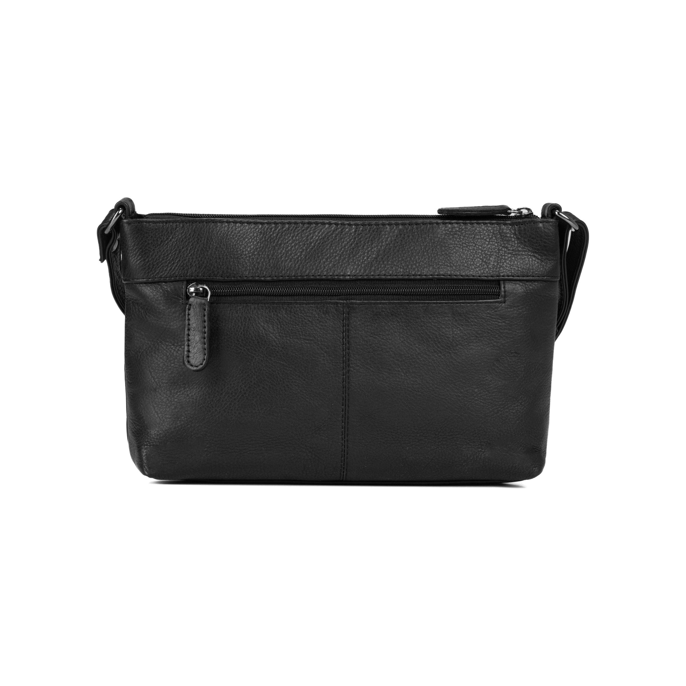 Crossbody Leather Bag - Black