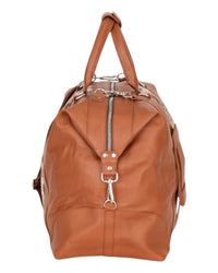 'Outback' Cowhide Weekender Duffle Bag - Tan