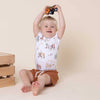 Diggers & Tractors Short Sleeve Organic Bodysuit