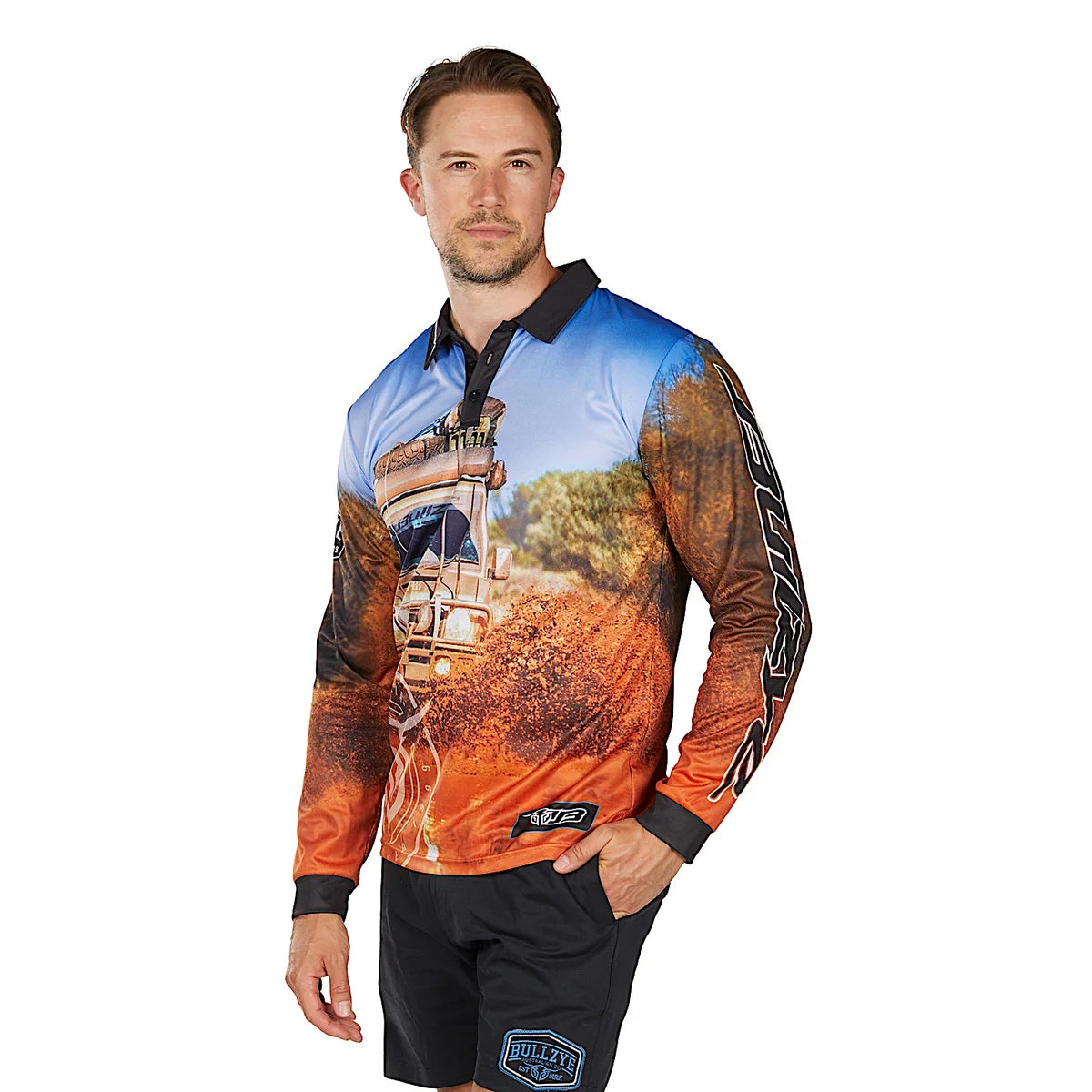Mens 'Blazing' Longsleeve Fishing Shirt