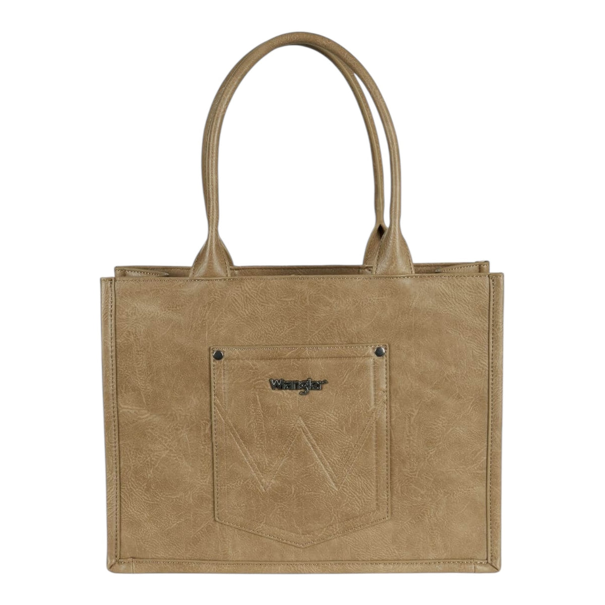 Wrangler 'Carly' Tooled Tote Bag - Tan