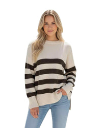 'Harriet' Stripe Knit - Oatmeal