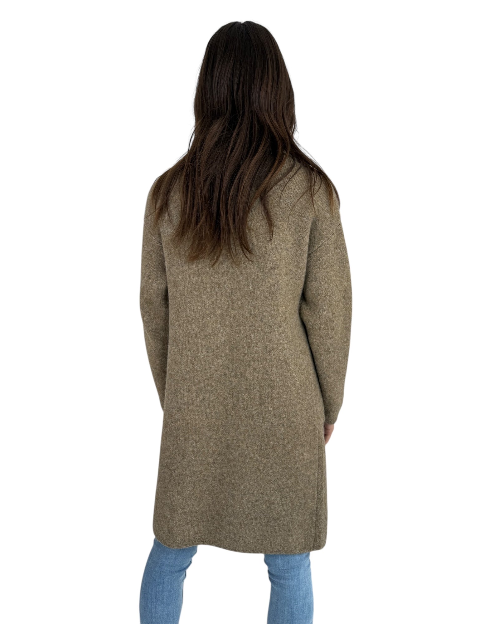 'Jess' Knit Cardigan - Walnut