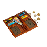 ‘Broome’ Leather Wallet - Cognac