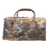 'Texas’ Cowhide Travel / Weekender Bag - Tan