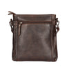 'Isalie' Leather Crossbody Bag - Brown