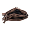 'Isalie' Leather Crossbody Bag - Brown