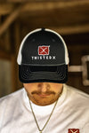 Buckle Trucker Cap - Navy/White