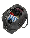 'Outback' Cowhide Weekender Duffle Bag - Black
