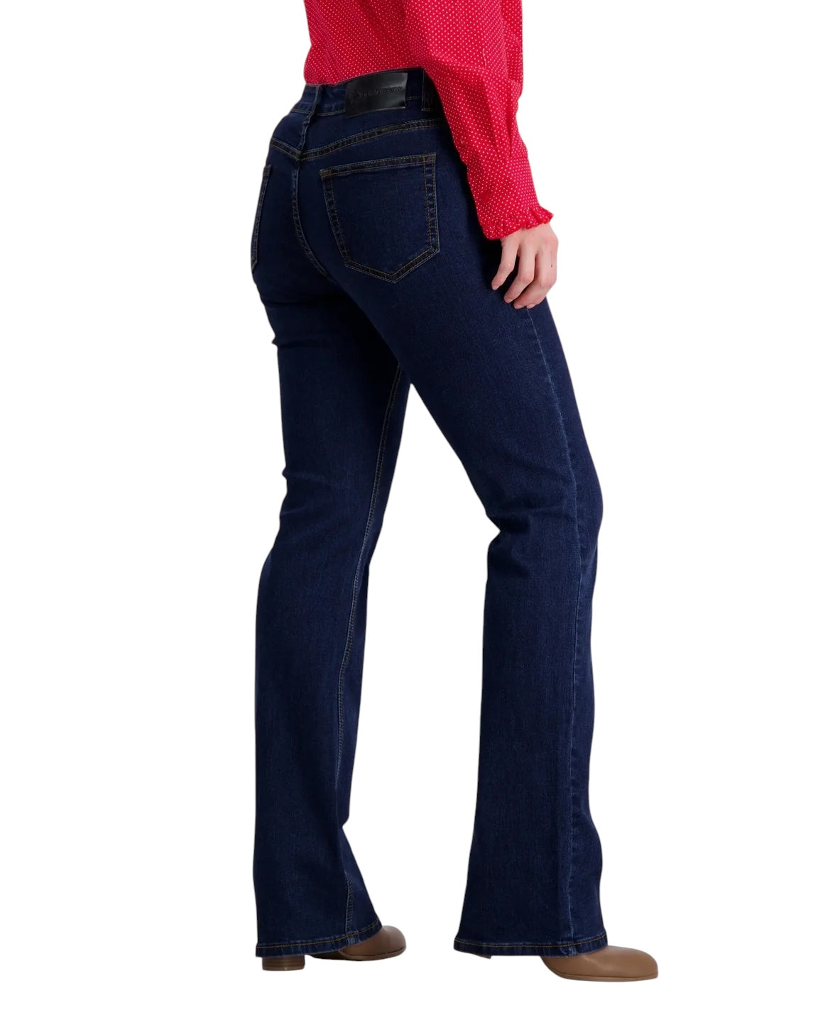 Outback Filly Tan Stitch Bootcut Jeans - Dark