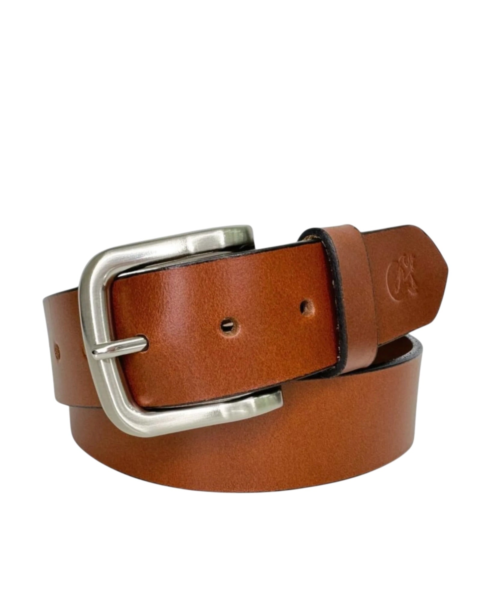 Casual Leather Belt - Tan
