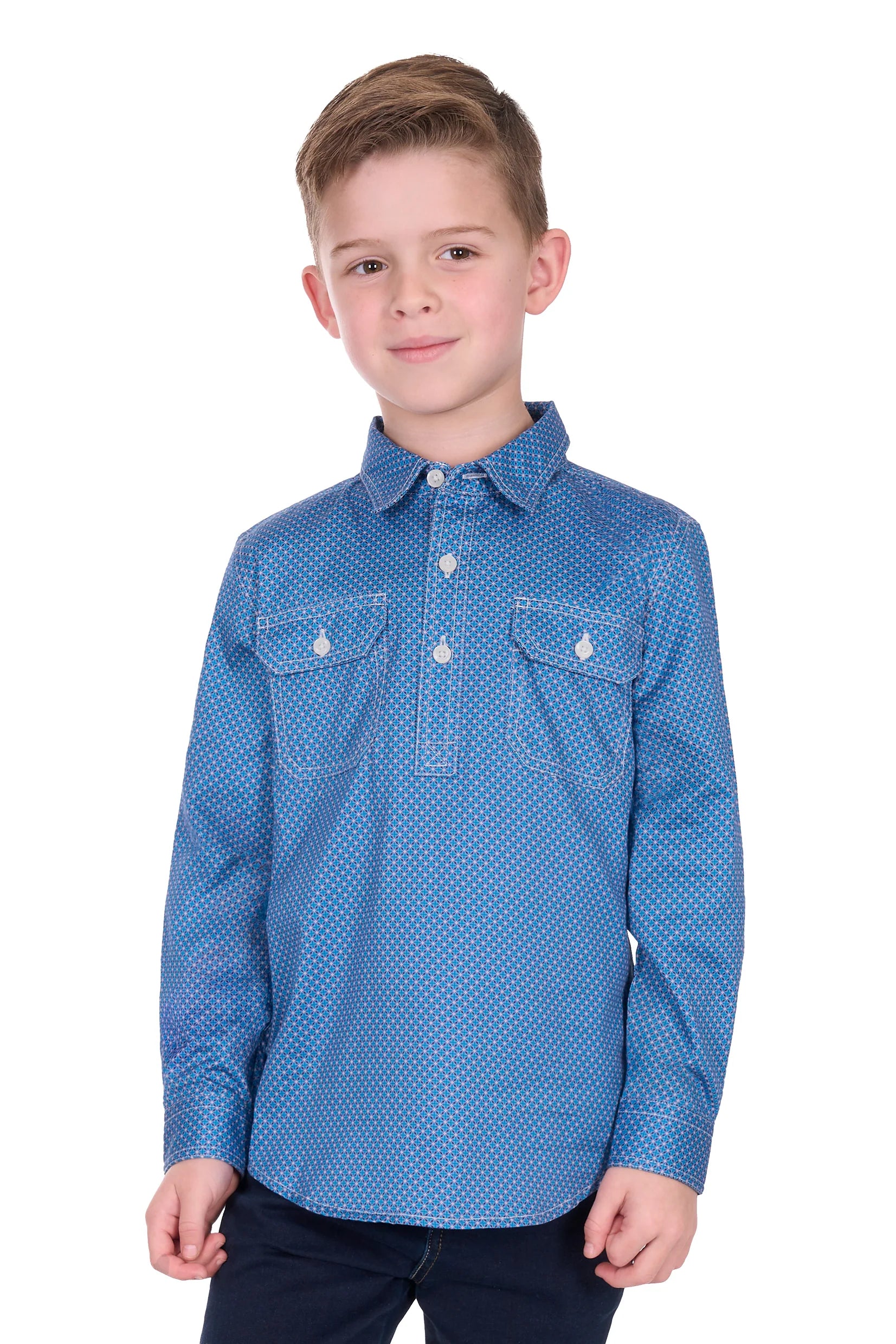 ‘Holden’ Half Button Longsleeve Shirt