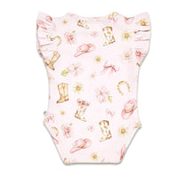 Boots & Bows Short Sleeve Bodysuit