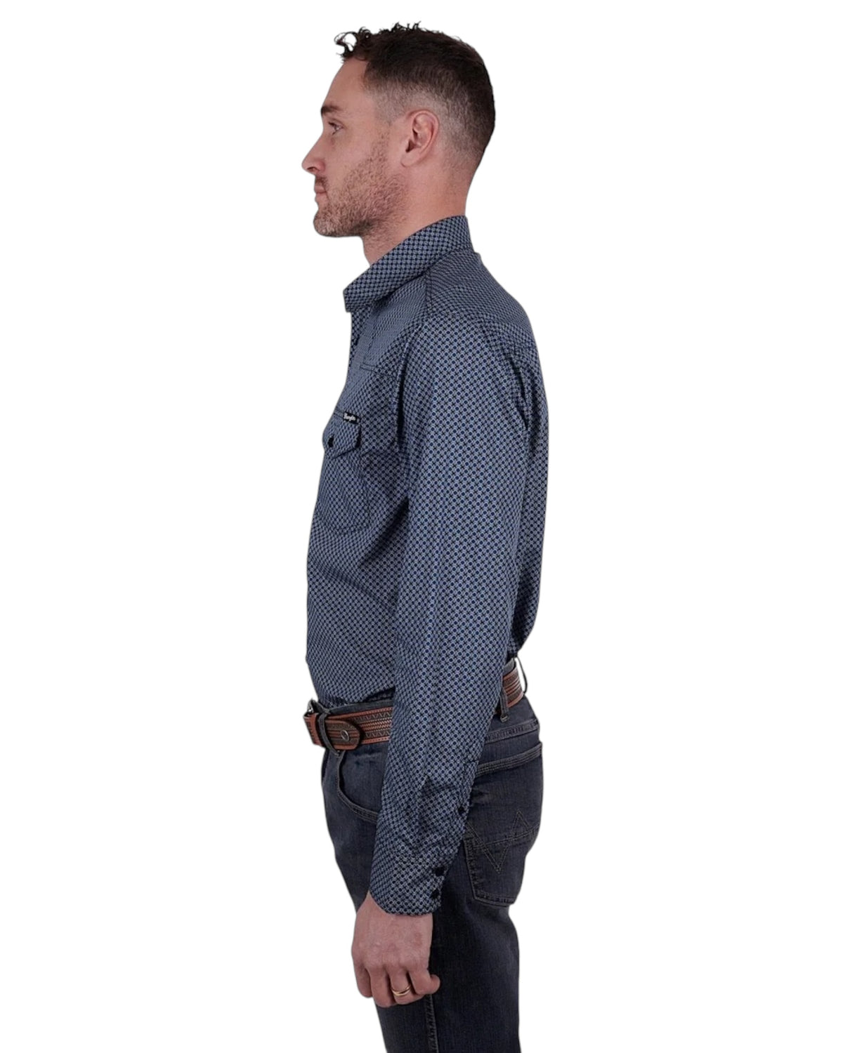 ‘Isaac' Western Longsleeve Button Up Shirt