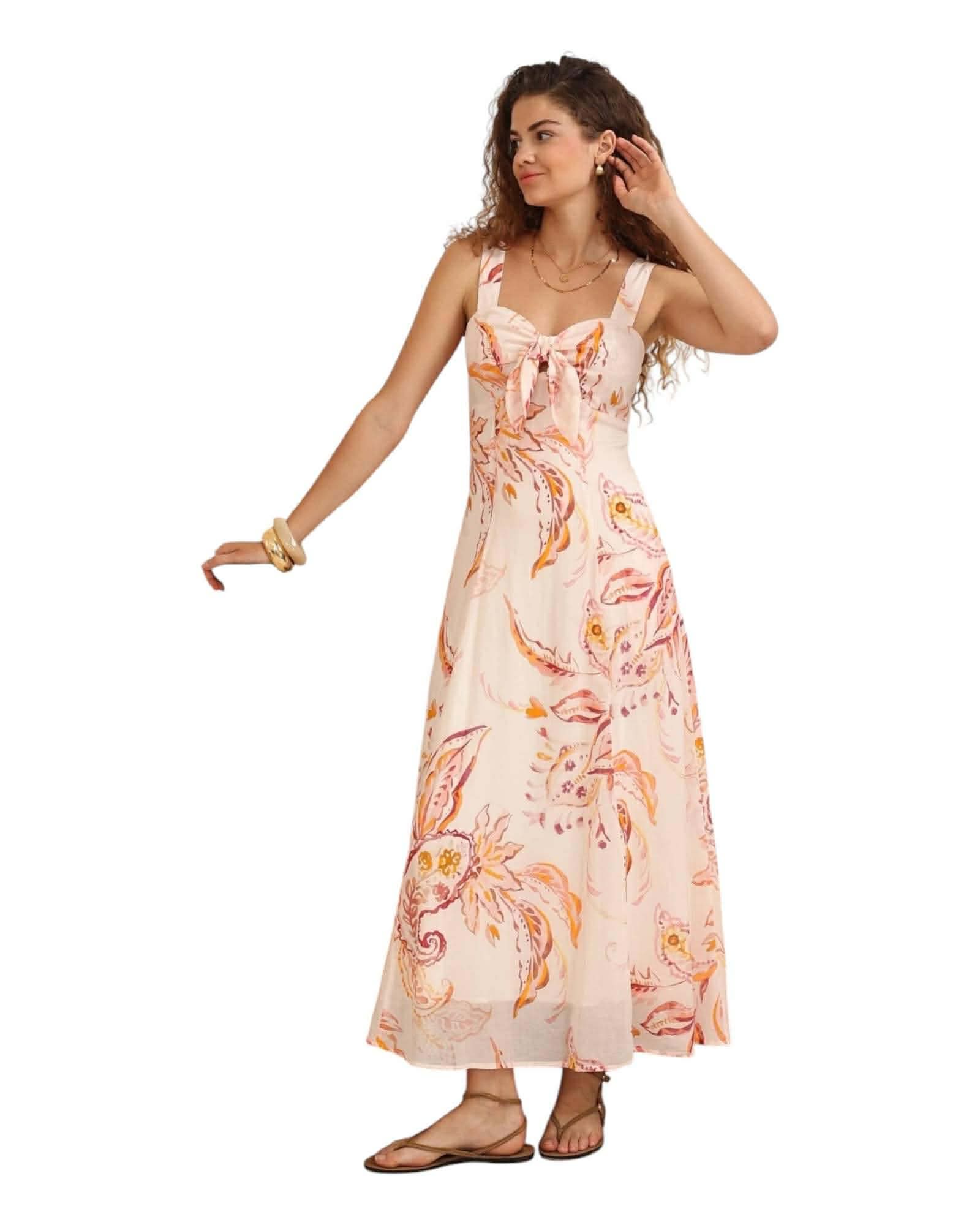 'Jessika' Maxi Dress - Beige