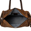 'Munich' Leather Overnight Duffle Bag - Sandel
