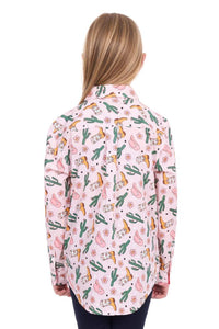 ‘Cleo’ Kids Half Button Longsleeve Shirt