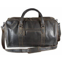 'Wilson' Leather Weekend Travel Bag - Brown