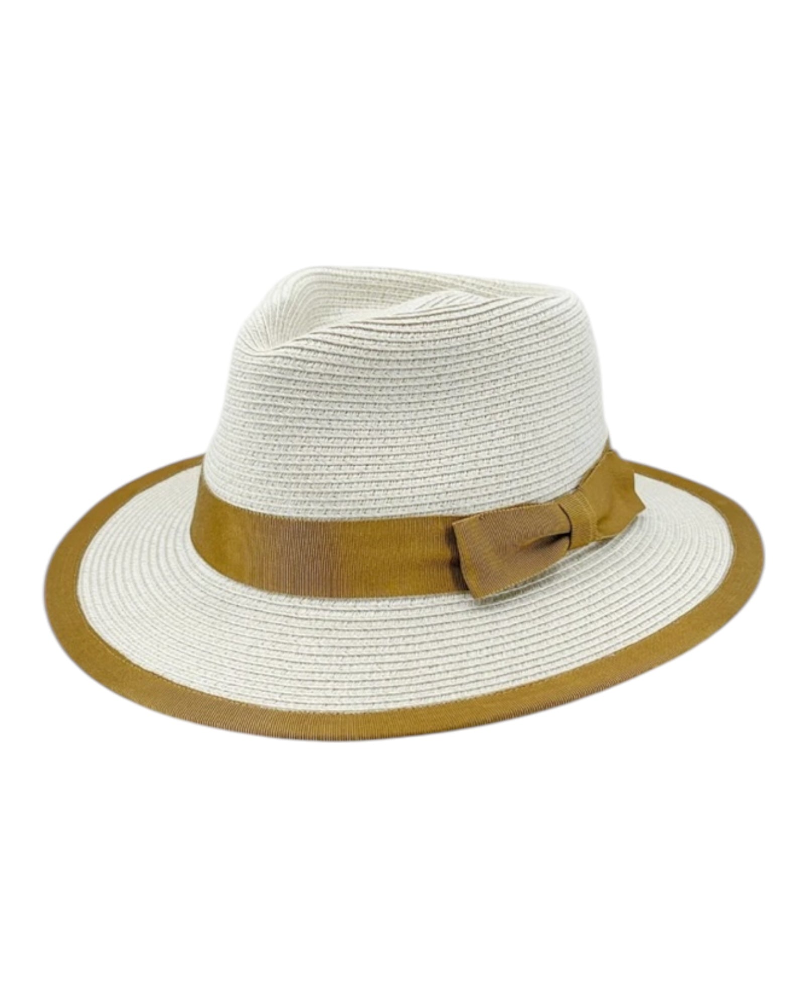 Boston Fedora - Beige/Caramel