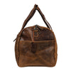 'Munich' Leather Overnight Duffle Bag - Sandel