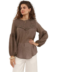 'Alyssa' Top - Choc