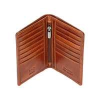 'Freya' Leather Card Holder - Camel