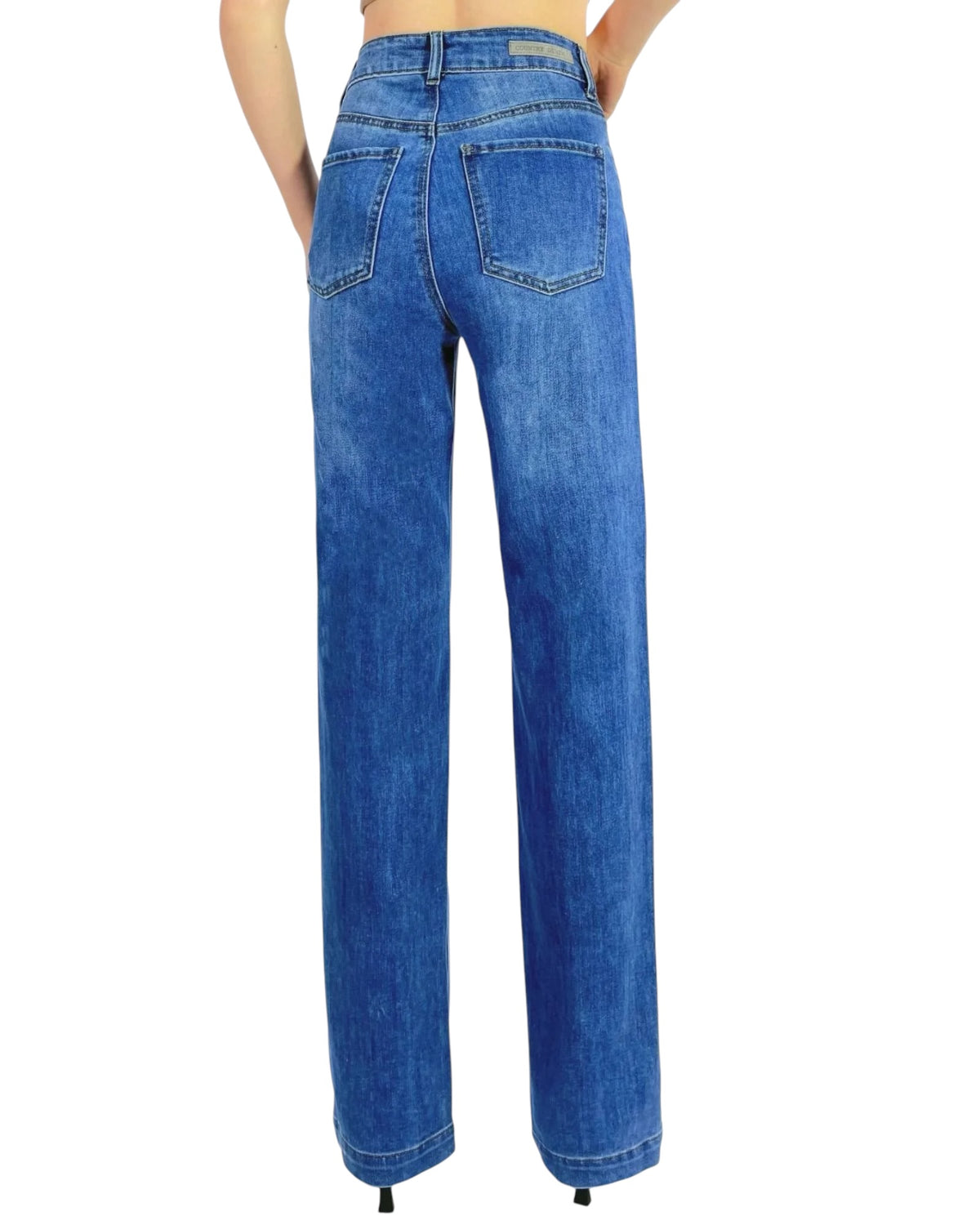 'Chelsea' Straight Leg Jeans - Blue