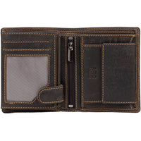 'Melton' Mens RFID Leather Wallet - Brown